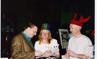 Parkrose School Board member James Woods, from left, with Diane and Gary Pow at this year's event 